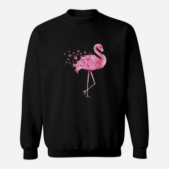 Cute Flamingo I Love You Asl American Sign Language Sweatshirt | Crazezy