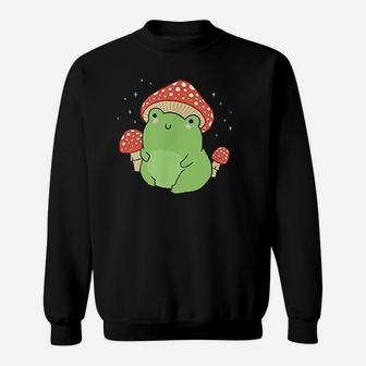 Cute Frog Mushroom Hat Sweatshirt | Crazezy