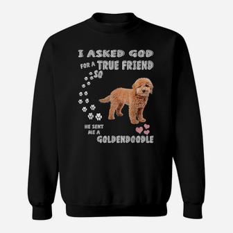 Cute Groodle Dog Mom, Doodle Dad Costume, Mini Goldendoodle Sweatshirt | Crazezy