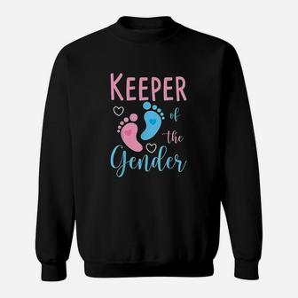 Cute Keeper Of Gender Baby Reveal Party Idea Sweatshirt | Crazezy DE