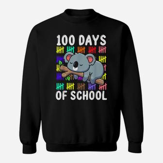 Cute Koala Australia Animal Student Gift 100 Days Of School Sweatshirt | Crazezy