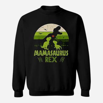 Cute Mamasaurus Rex Gift For Moms In Mother Day Unisex Sweatshirt | Crazezy