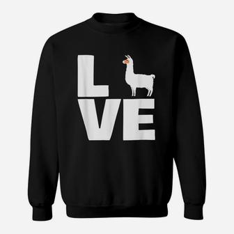 Cute Pet Alpaca Llama Valentines Day Gift Llama Sweatshirt - Thegiftio UK