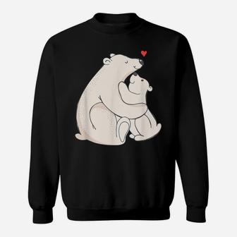 Cute Polar Bear Mama & Baby Cub Love & Gift G999983 Sweatshirt | Crazezy