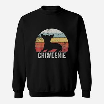 Cute Retro Chiweenie Silhouette Gift Sweatshirt - Thegiftio UK