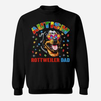 Cute Rottweiler Lover Autism Awareness Dog Da Sweatshirt - Monsterry