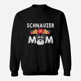 Cute Schnauzer Mom For Who Love Schnauzers Sweatshirt | Crazezy