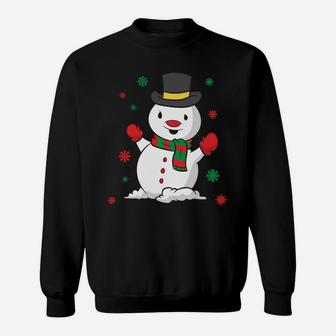 Cute Snowman Christmas Gift Xmas Snowman Christmas Sweatshirt Sweatshirt | Crazezy AU