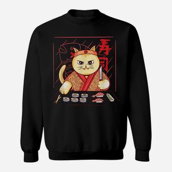 Cute Sushi Chef Cat Sweatshirt | Crazezy
