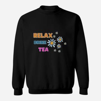 Cute Tea Drinker And Chamomile Tea Lover Sweatshirt | Crazezy DE