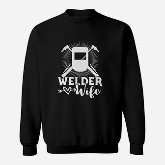 Cute Welder Wife Sweatshirt | Crazezy
