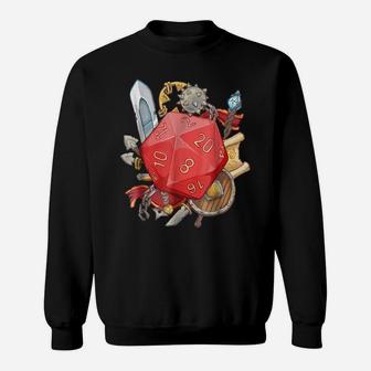 D20 Tabletop Rpg Dice Dungeon Fantasy Game T-Shirt Sweatshirt | Crazezy