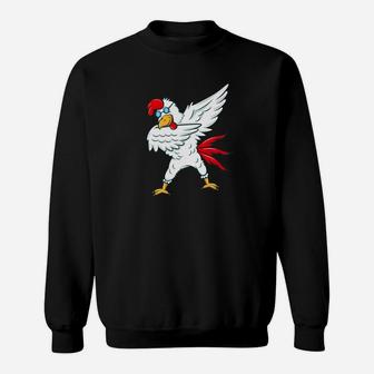 Dabbing Chicken Rooster Animal Cool Dab Party Gift Sweatshirt - Thegiftio UK