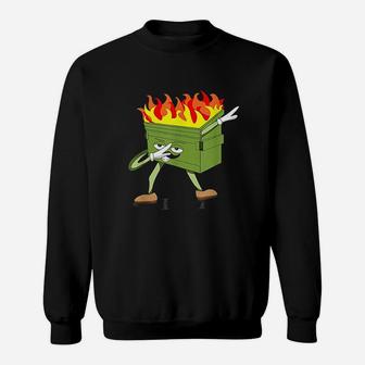 Dabbing Dumpster Fire Sweatshirt | Crazezy AU