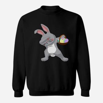 Dabbing Easter Bunny For Kids Easter Gift For Kids Sweatshirt - Thegiftio UK