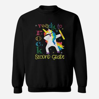 Dabbing Ready To Rock 2Nd Grade Unicorn Sweatshirt | Crazezy UK