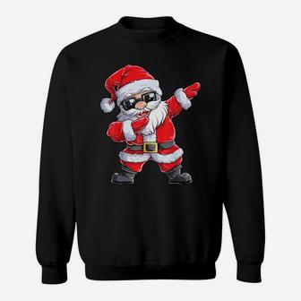 Dabbing Santa Claus Christmas Kids Boys Girls Dab Xmas Gifts Sweatshirt | Crazezy