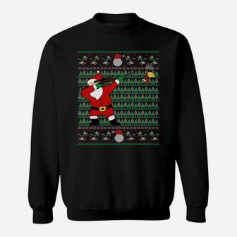 Dabbing Santa Duck Hunting Ugly Xmas Sweater Hunter Gift Sweatshirt Sweatshirt | Crazezy UK