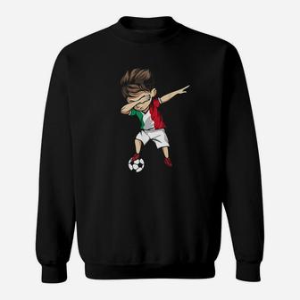 Dabbing Soccer Boy Italy Jersey Sweatshirt | Crazezy