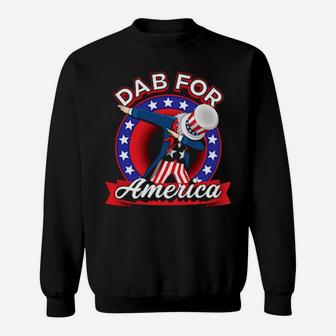 Dabbing Uncle Sam 4Th Of July Dab For America Sweatshirt - Monsterry