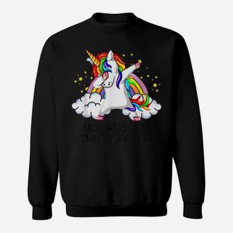 Dabbing Unicorn Girl Party Gift Unicorns Are Born In January Sweatshirt | Crazezy