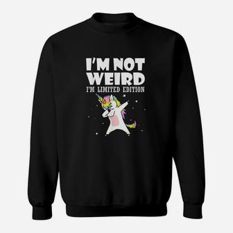 Dabbing Unicorn I Am Not Weird Sweatshirt - Thegiftio UK