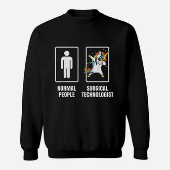 Dabbing Unicorn Surgical Technologist Tech Technician Sweatshirt | Crazezy