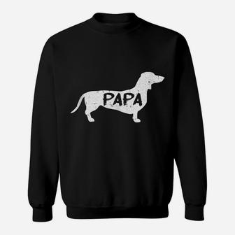 Dachshund Papa Dog Cute Puppy Doggie Animal Lover Doxie Dad Sweatshirt | Crazezy AU