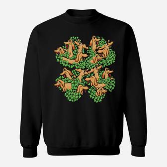 Dachshund St Patricks Day Shamrock Irish Sweatshirt - Monsterry DE