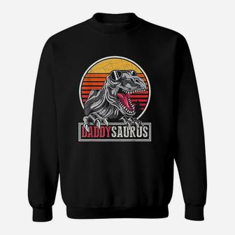 Dad Dinosaur Family Dad Gift Idea Daddysaurus Sweatshirt | Crazezy