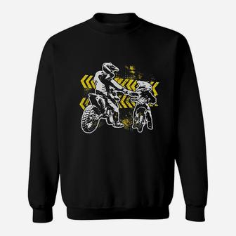 Dad Dirt Bike Rider Motocross Sweatshirt | Crazezy CA