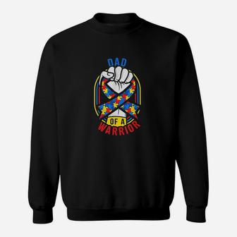 Dad Of A Warrior Awareness Matching Sweatshirt | Crazezy UK