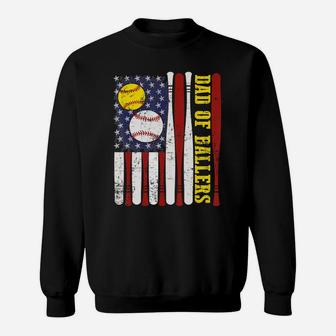 Dad Of Ballers T Shirt Funny Baseball Softball Gift From Son T-shirt Sweatshirt - Thegiftio