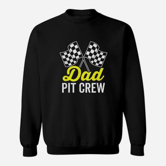 Dad Pit Crew For Racing Party Costume Sweatshirt - Thegiftio UK