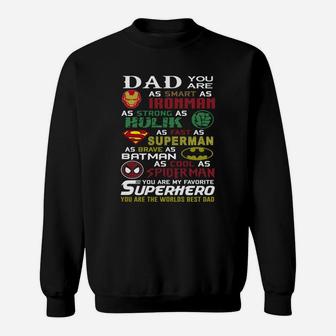Dad Shirt Superhero Dad Shirt Sweatshirt - Thegiftio