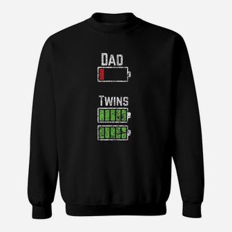Dad Twins Battery Charge Sweatshirt | Crazezy UK
