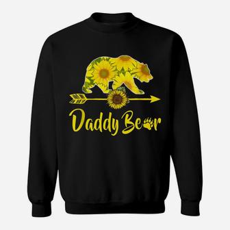 Daddy Bear Sunflower Funny Mother Father Gifts Sweatshirt | Crazezy