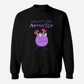 Daddys Little Monster Sweatshirt | Crazezy