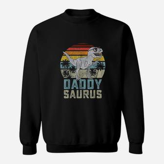 Daddysaurus T Rex Dinosaur Sweatshirt | Crazezy