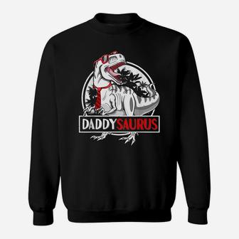 Daddysaurus T Shirt Fathers Day T Rex Daddy Saurus Gifts Men Sweatshirt | Crazezy UK