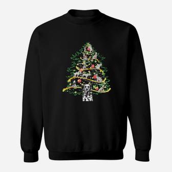 Dalmatian Noel Xmas Tree Cool Christmas Dog Love Sweatshirt - Monsterry