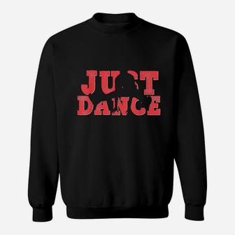 Dance Red Black Just Dancing Dancer Sweatshirt - Thegiftio UK