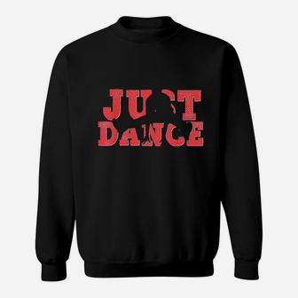 Dance Red Black Just Dancing Dancer Sweatshirt - Thegiftio