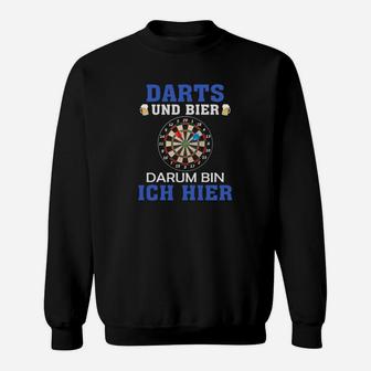 Darts und Bier Lustiges Sweatshirt für Dartspieler und Bierliebhaber - Seseable