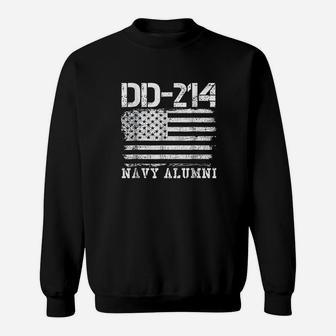 Dd214 Navy Alumni Distressed Vintage Sweatshirt | Crazezy