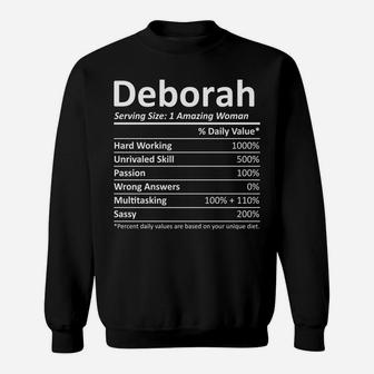 Deborah Nutrition Personalized Name Funny Christmas Gift Sweatshirt | Crazezy AU