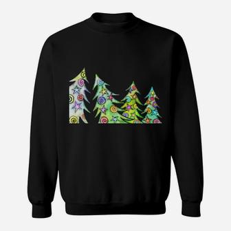 Decorated Xmas Trees Sweatshirt - Monsterry AU