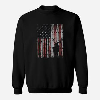 Deer Hunting American Flag Gift For Whitetail Buck Hunters Sweatshirt | Crazezy