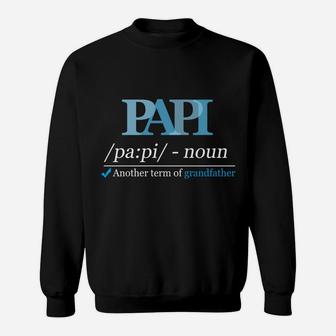 Definition Papi Funny Grandpa Dad Fathers Day Christmas Gift Sweatshirt | Crazezy
