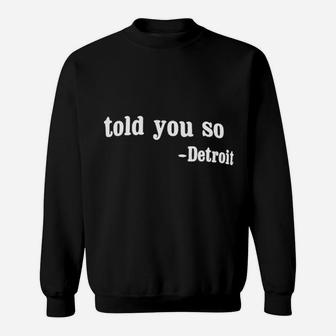 Detroit Scroll Michigan Sweatshirt - Thegiftio UK
